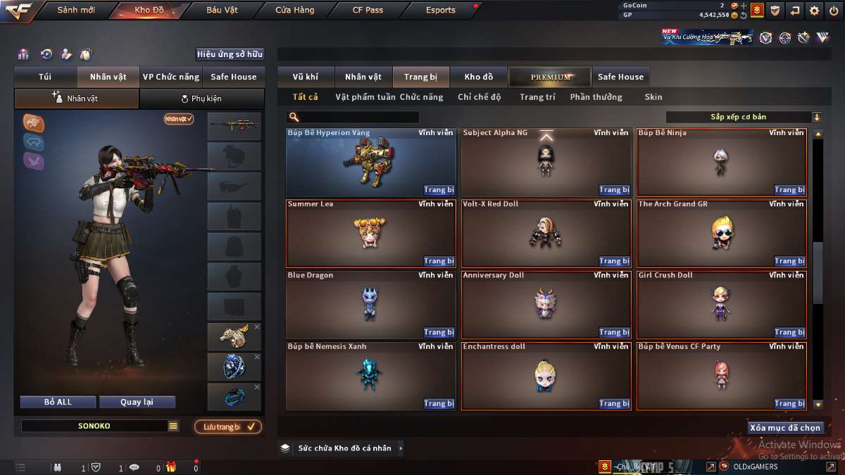 shop acc cf uy tin gia re